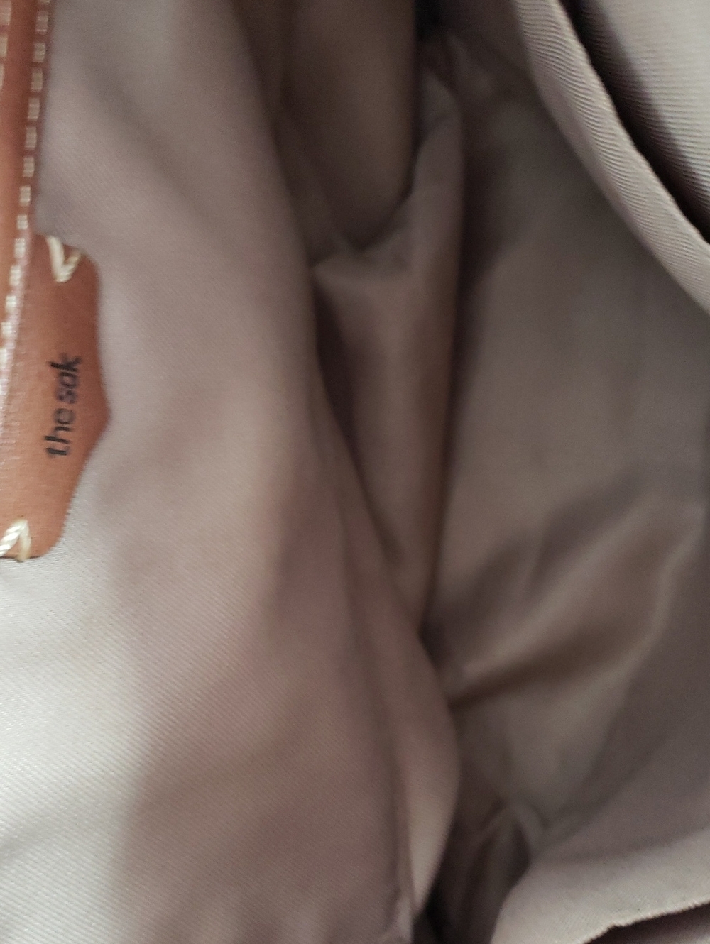 THE SAK Leather Shoulder Bag in Light Taupe - Brand: (unbranded) - Picture 9 of 9